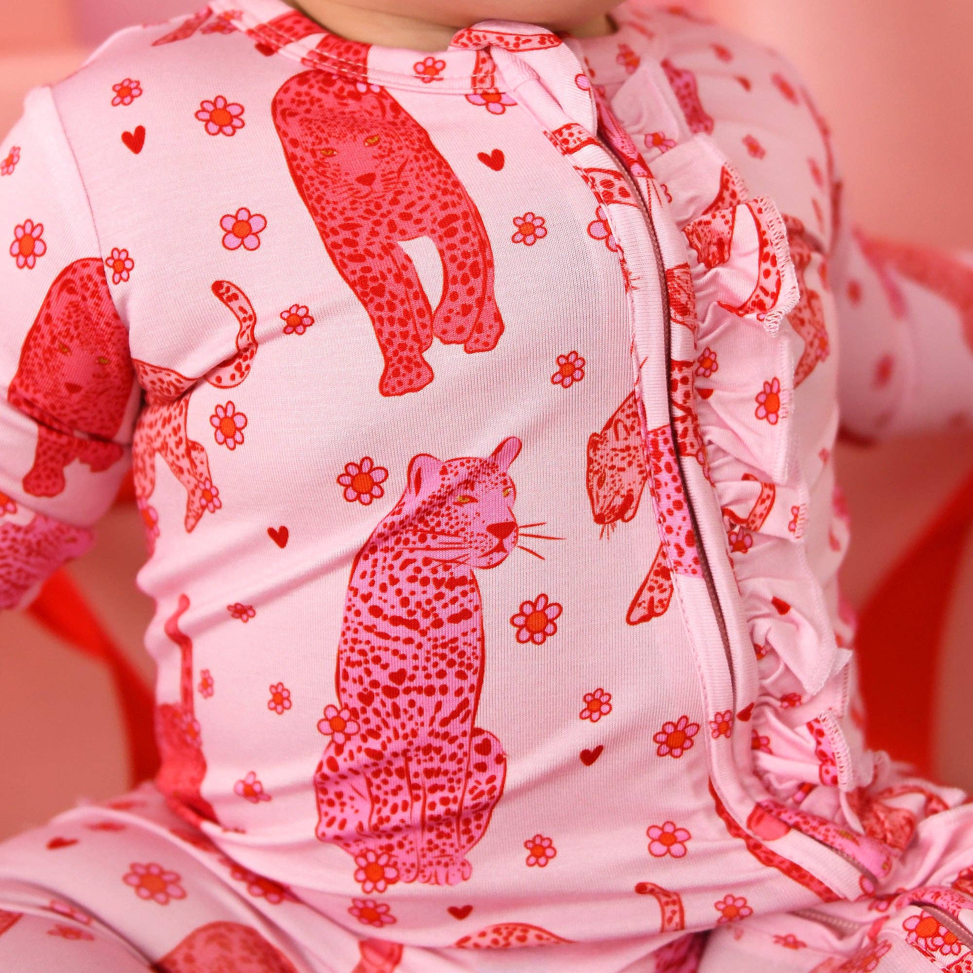 Cambrie Ruffle Zipper Sleeper