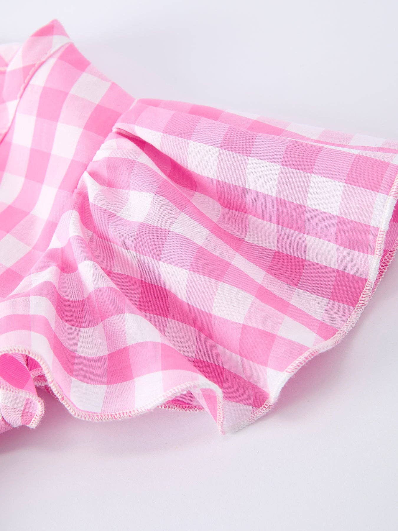 Spring Pink Plaid Bubble