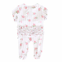 Rosy & Cozy Ruffle Zipper Footie