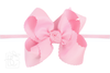 Nylon Headband w/ Scalloped Bow (Mult. Colors)