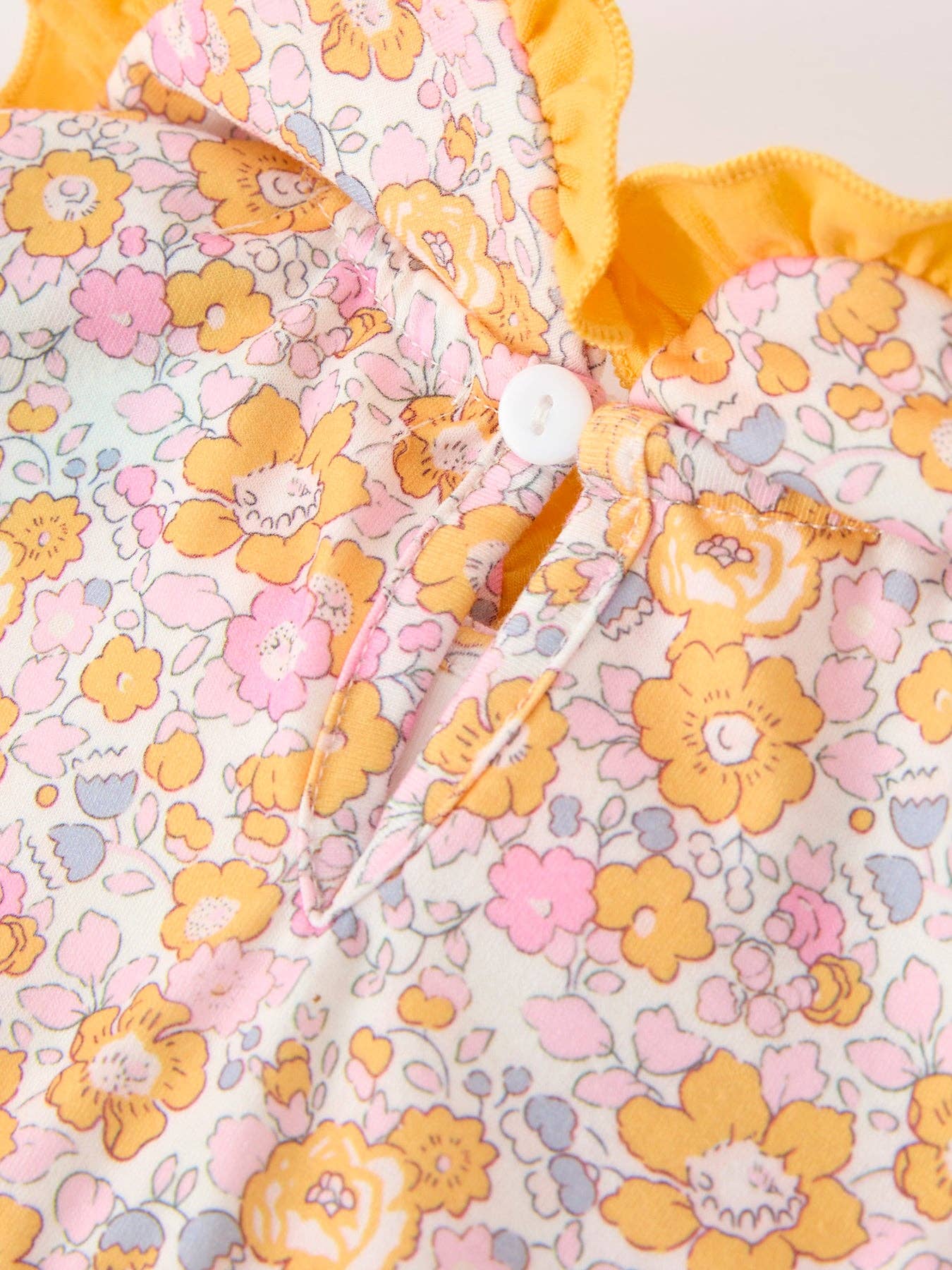 Pumpkin Floral Bubble Romper