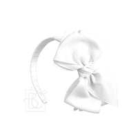 Hard Headband w/Grosgrain Bow