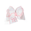 Embroidered Bow Hair Bow
