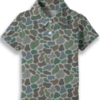 Camo Short Sleeve Polo Shirt