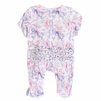Leighton's Lavender Ruffle Zipper Footie