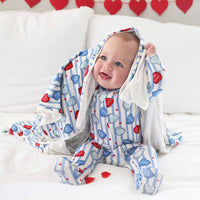 Sweet Like Candy Zipper Footie | Blue