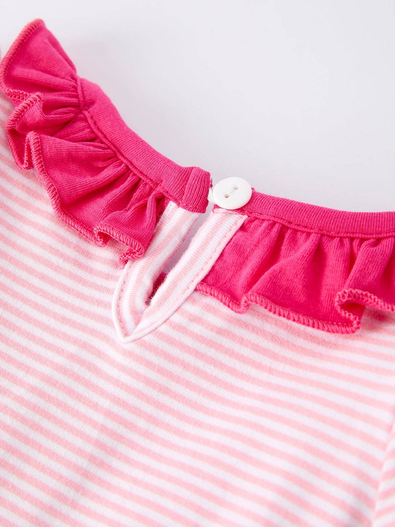 Santa Applique Ruffle Romper