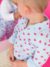 Boys Steal Your Heart Cotton Gauze Long Sleeve Button Down Shirt