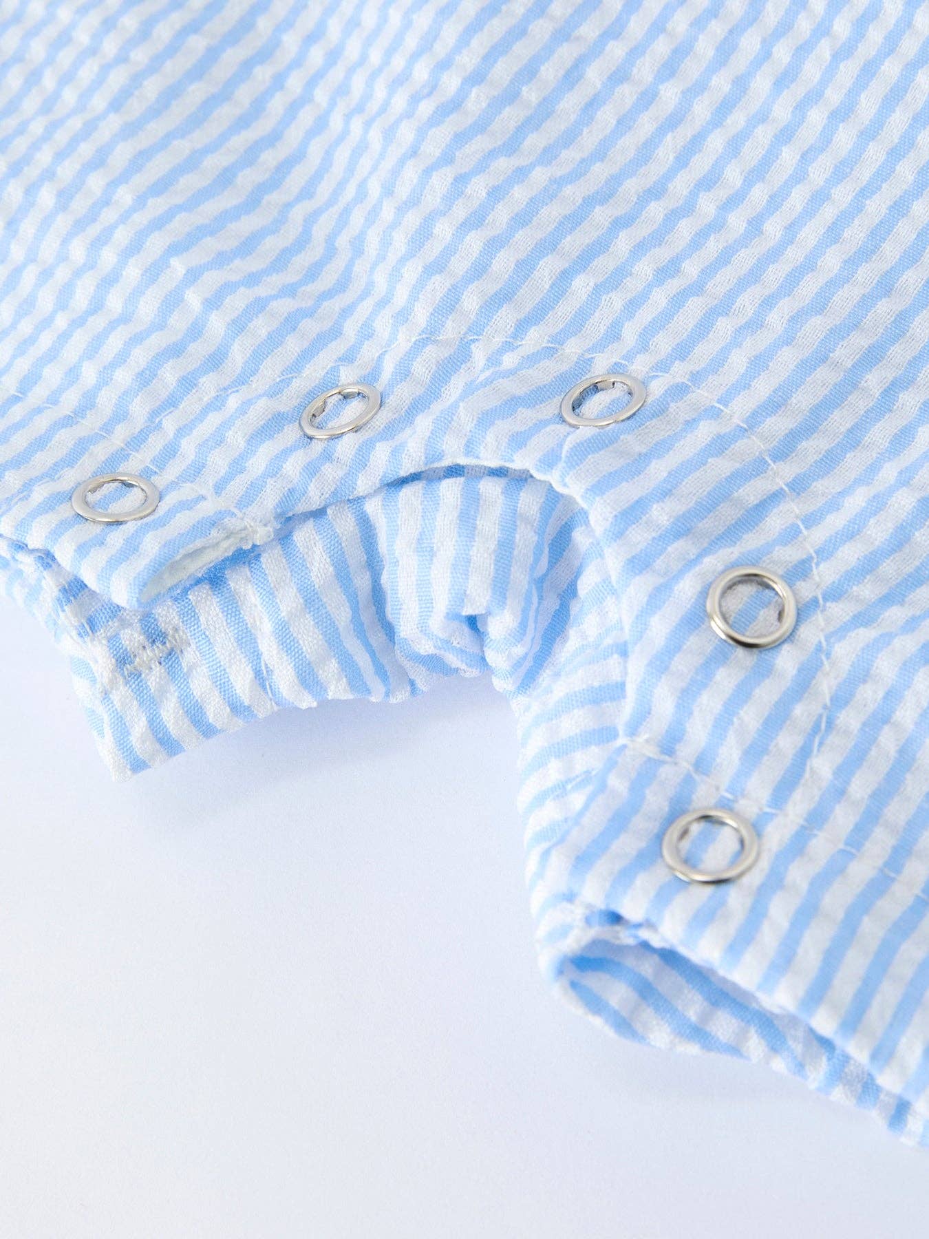 "Jesus Loves Me" Embroidered Boys Romper