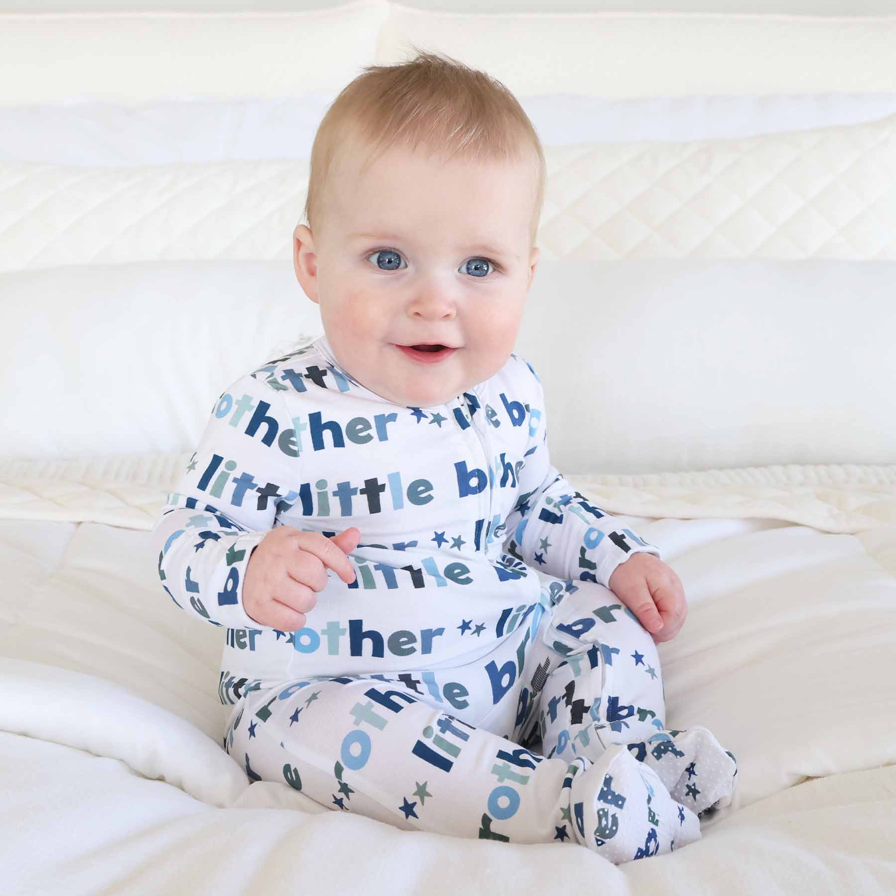 Little Brother Zipper Footie