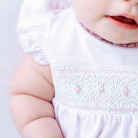 Julia Smocked Bubble - Pink