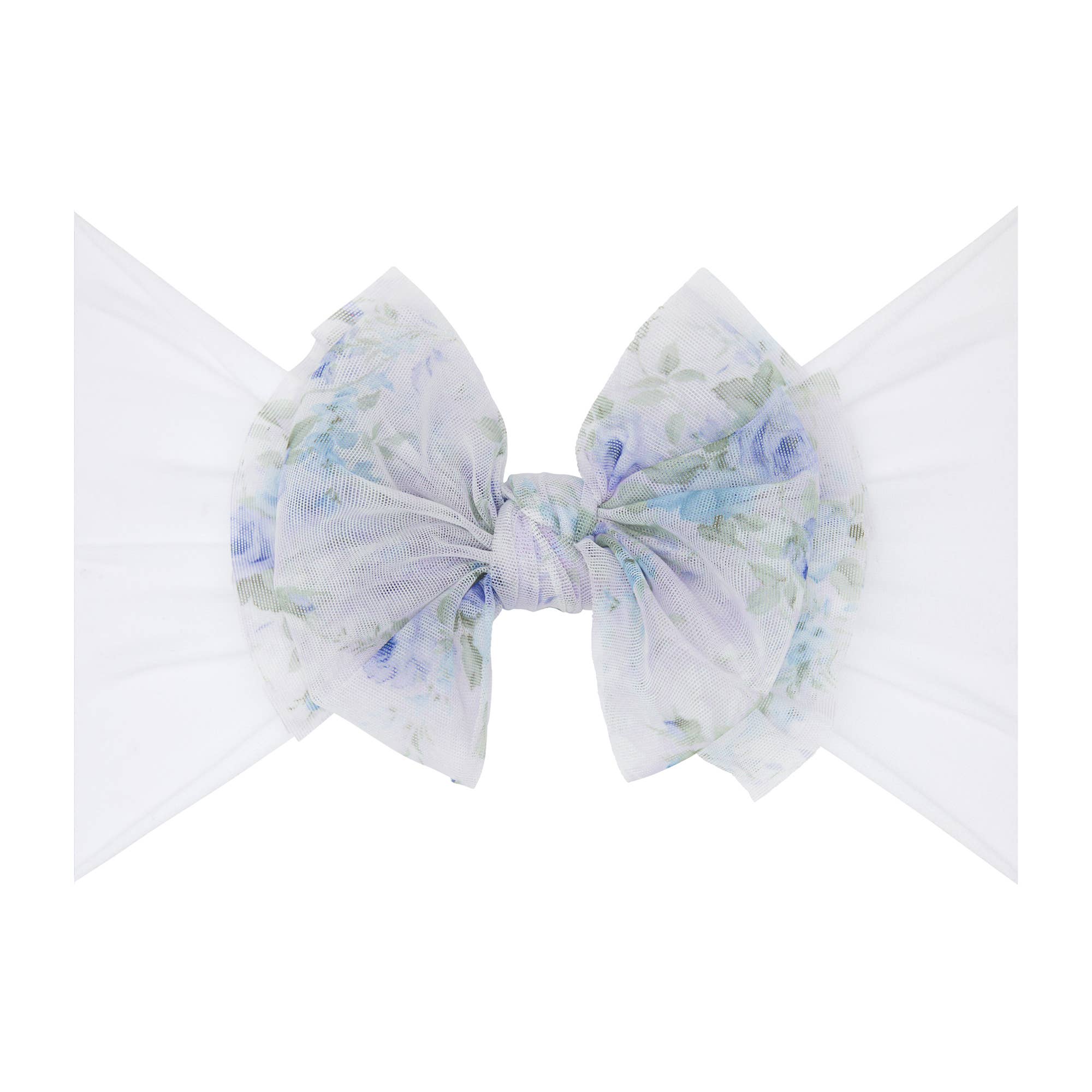Baby Bling® Tulle FAB® soft nylon headband with tulle bow