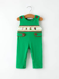 Christmas "Mean One" Embroidered Romper