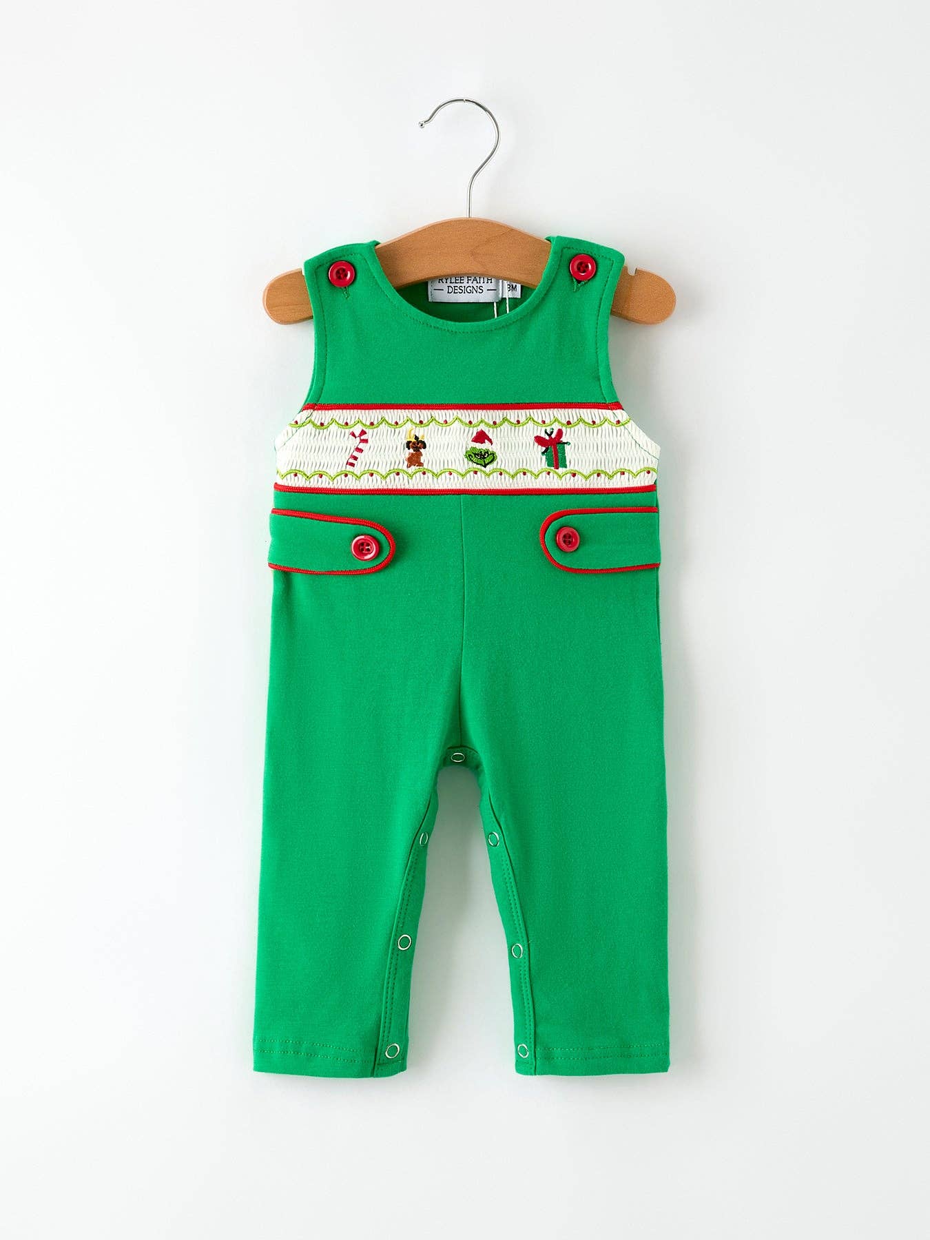Christmas "Mean One" Embroidered Romper