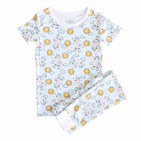 Silly Goose Two Piece Pajama Set | Blue
