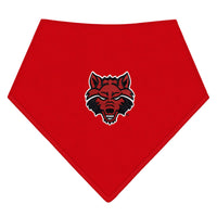 Arkansas State Red Wolves Newborn Solid Bandana Bib
