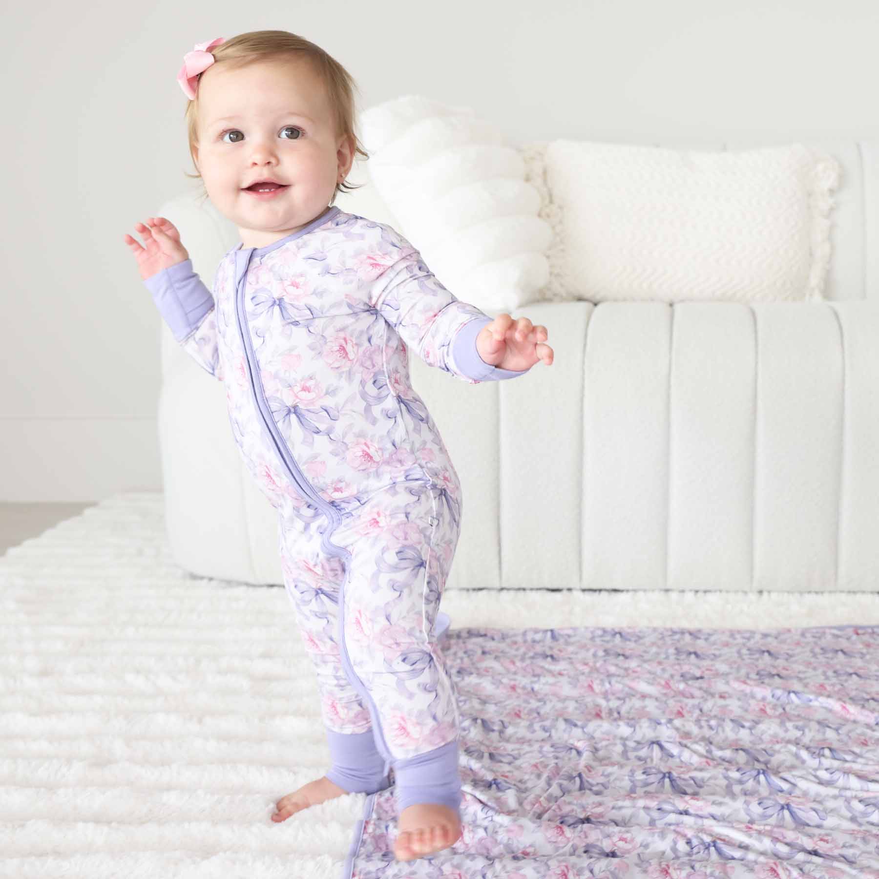 Leighton's Lavender Convertible Zip Romper