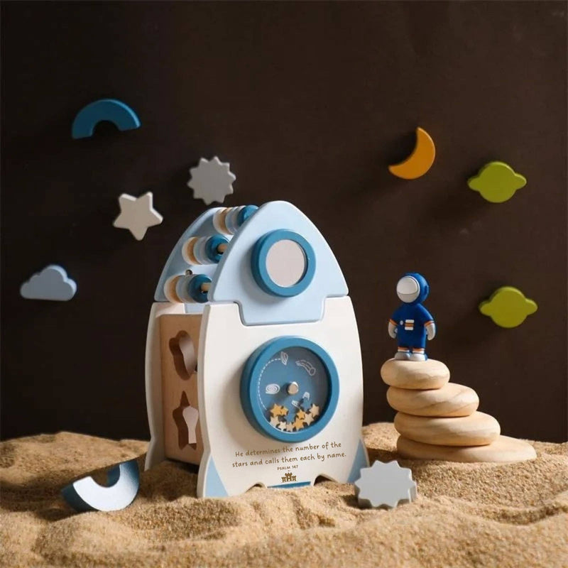Galactic Glory Starship - Kids' Wood Toy