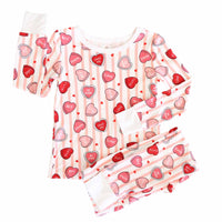 Sweet Like Candy Two Piece Pajama Set | Pink