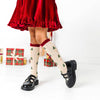 Tree Farm Scalloped Knee Socks