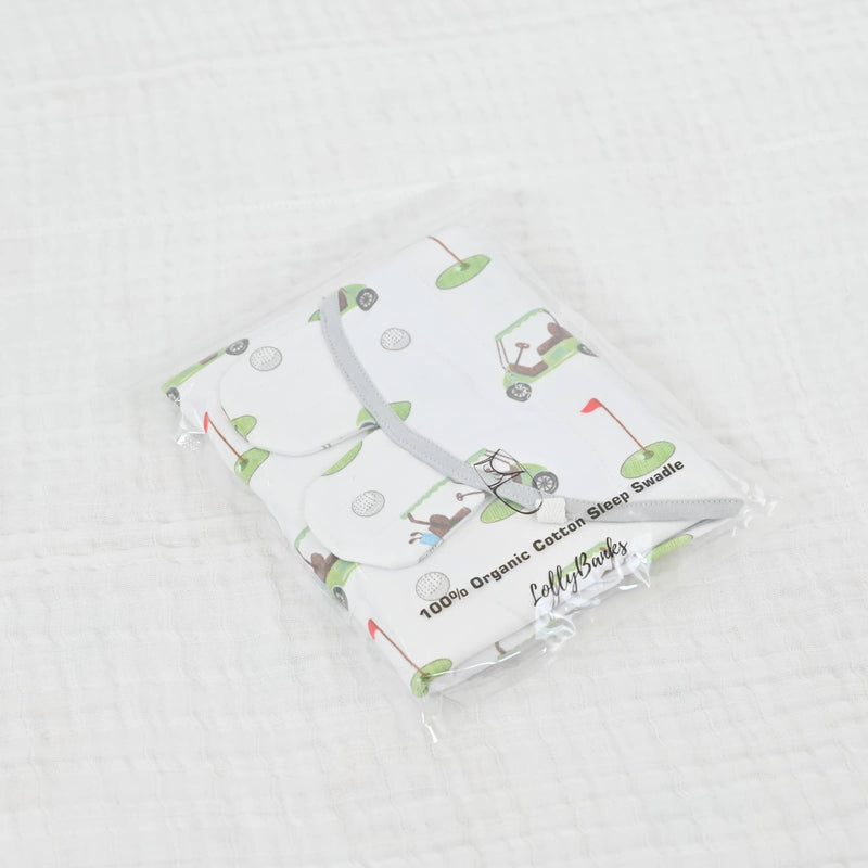 Golf A Round Baby Sleep Swaddle 100% Organic Cotton