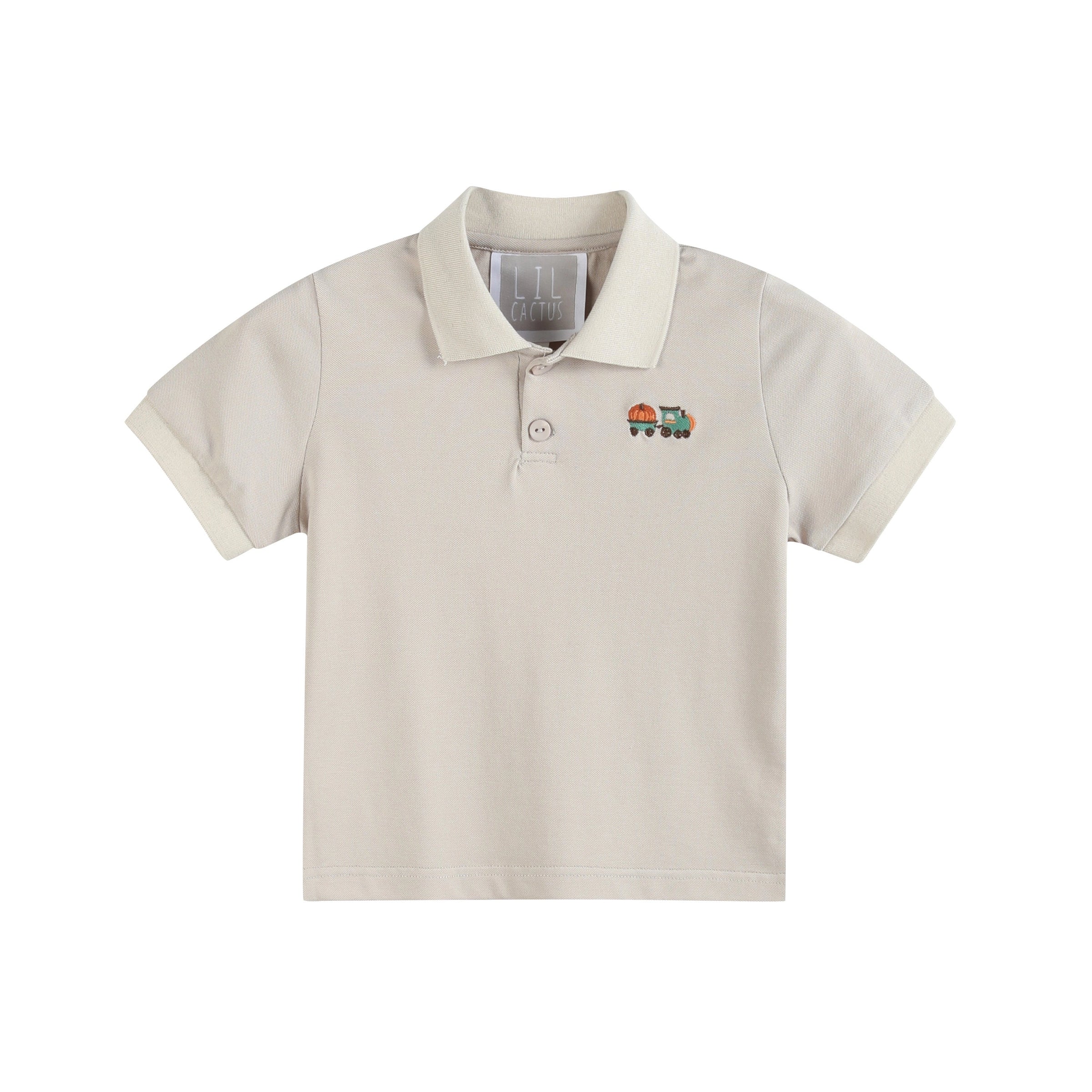 Sand Beige Tractor Polo Shirt