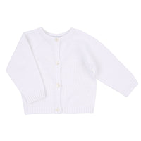 Essentials Knit White Cardigan
