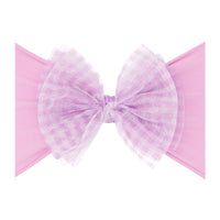 Baby Bling® Tulle FAB® soft nylon headband with tulle bow
