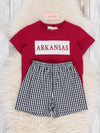 Arkansas Smocked Gingham Outfit
