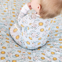 Silly Goose Convertible Zip Romper | Blue