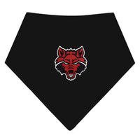 Arkansas State Red Wolves Newborn Solid Bandana Bib
