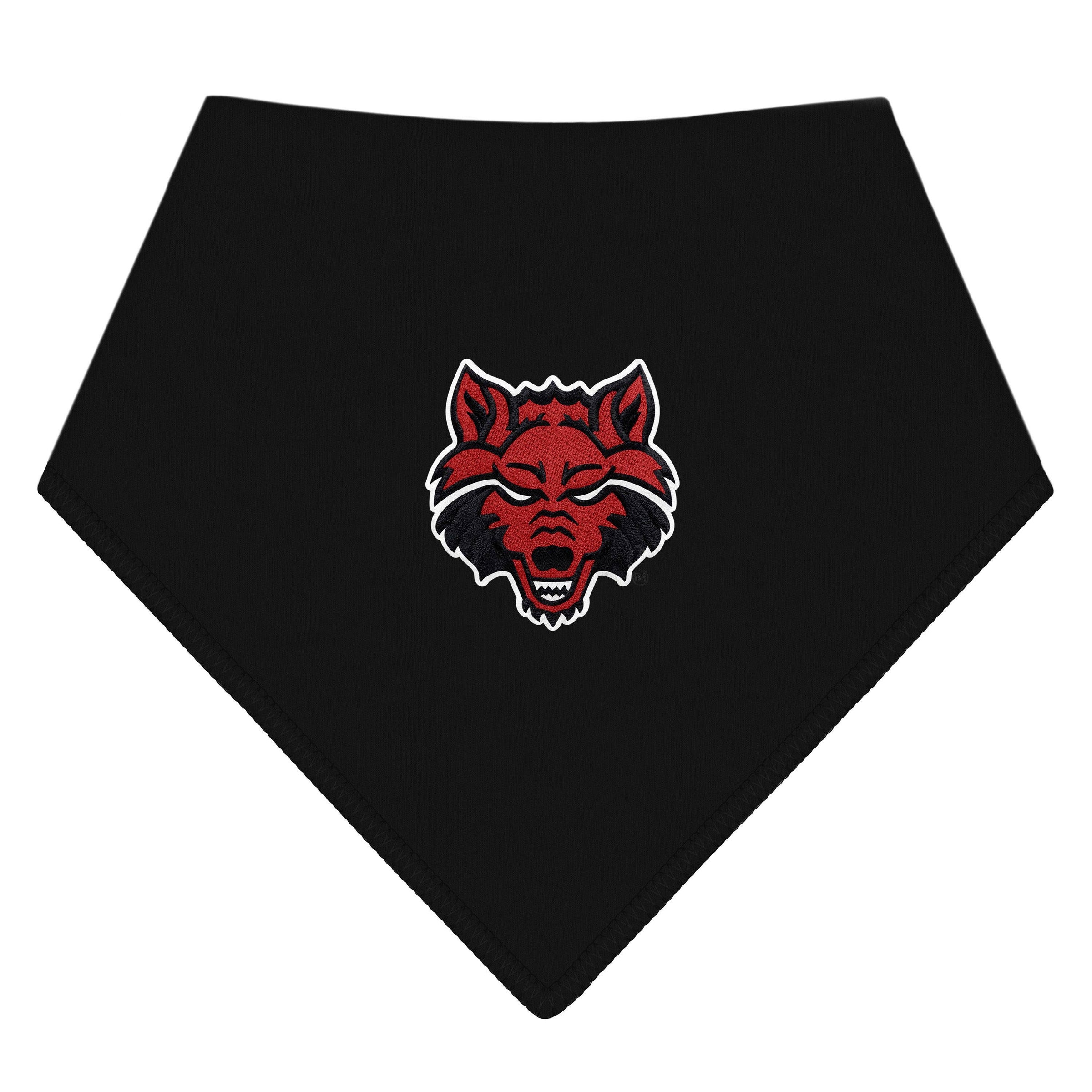 Arkansas State Red Wolves Newborn Solid Bandana Bib