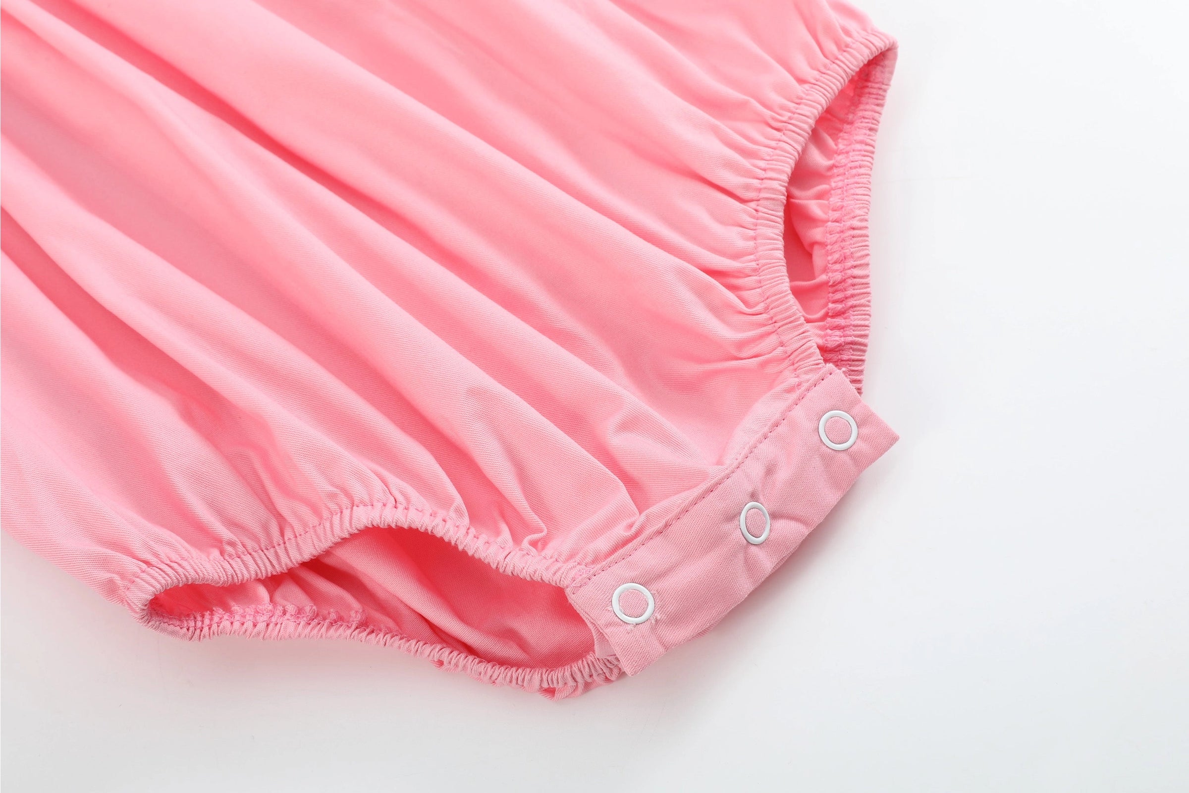 Pink Hearts Valentine Smocked Romper