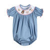 Farm Animals Smocked Romper
