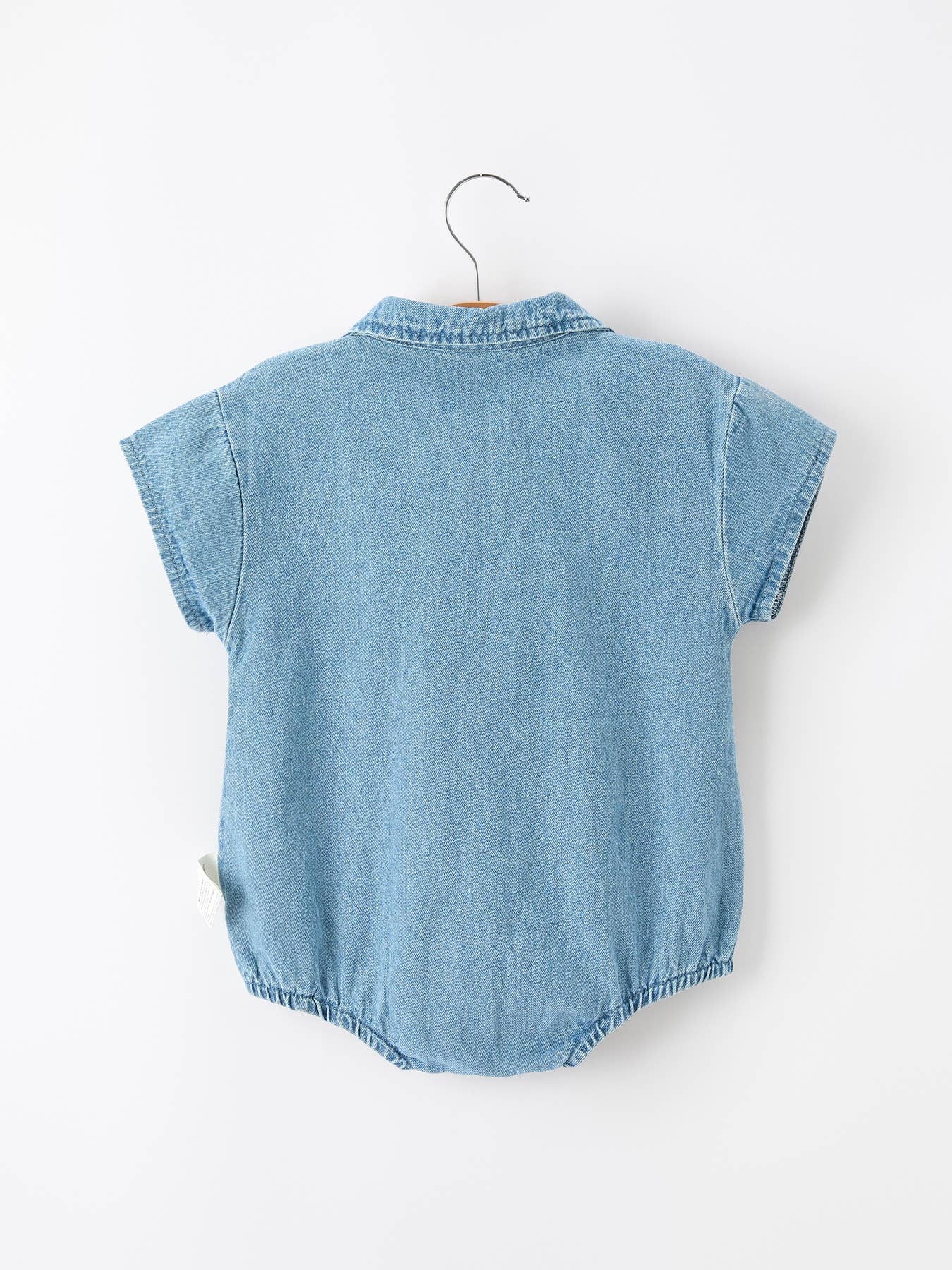 Denim Polo Romper