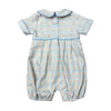 Fall Plaid Boy's Romper