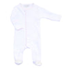 Solid Essentials White Pink Footie