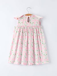 Floral Cross Girls Dress