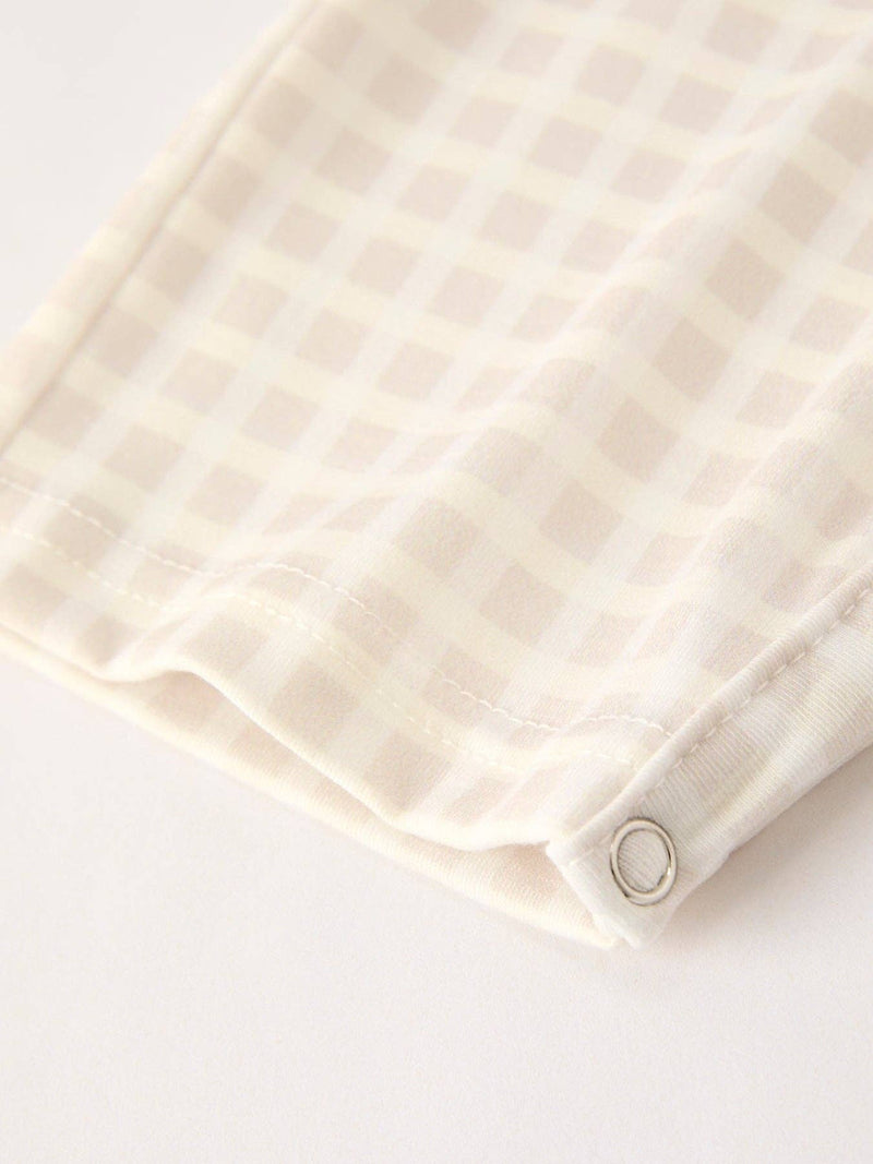 Plaid Turkey Embroidery Longall