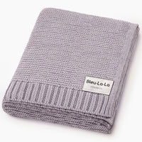 Cotton Swaddle Receiving Baby Blanket (Mult. Colors)