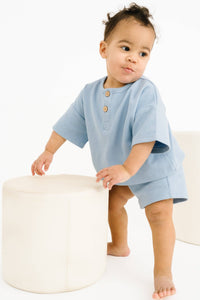 Morning Sky Waffle Slouchy Set