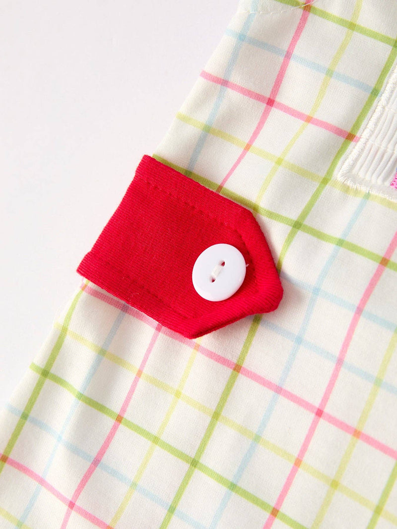 Back-To-School Embroidery Boys' Romper