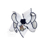 Embroidered Patriotic Crochet Edge Bow