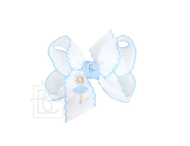 Embroidered Nutcracker Ballerina Bow