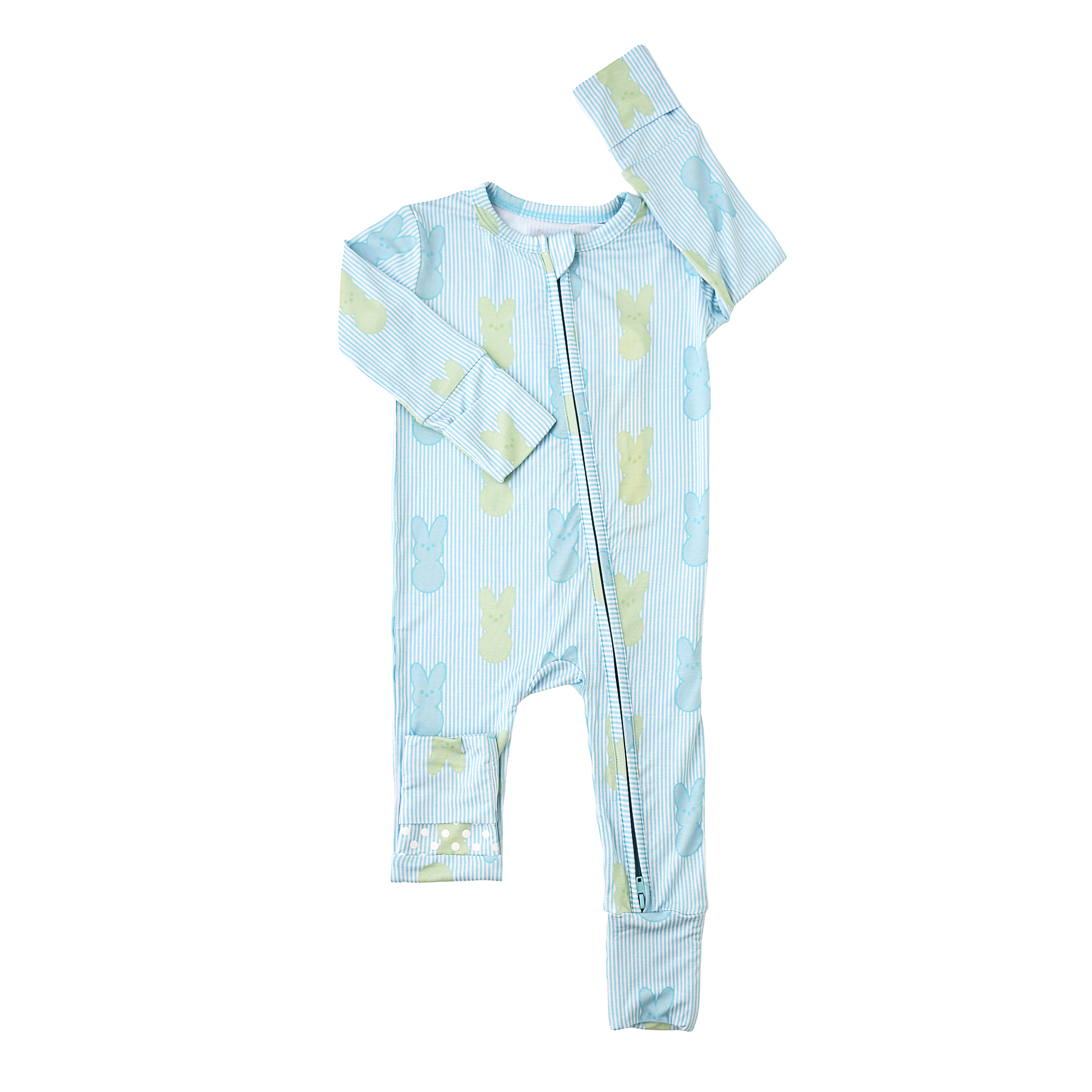 Sage Bunny ZIP Easter Bamboo Sleeper