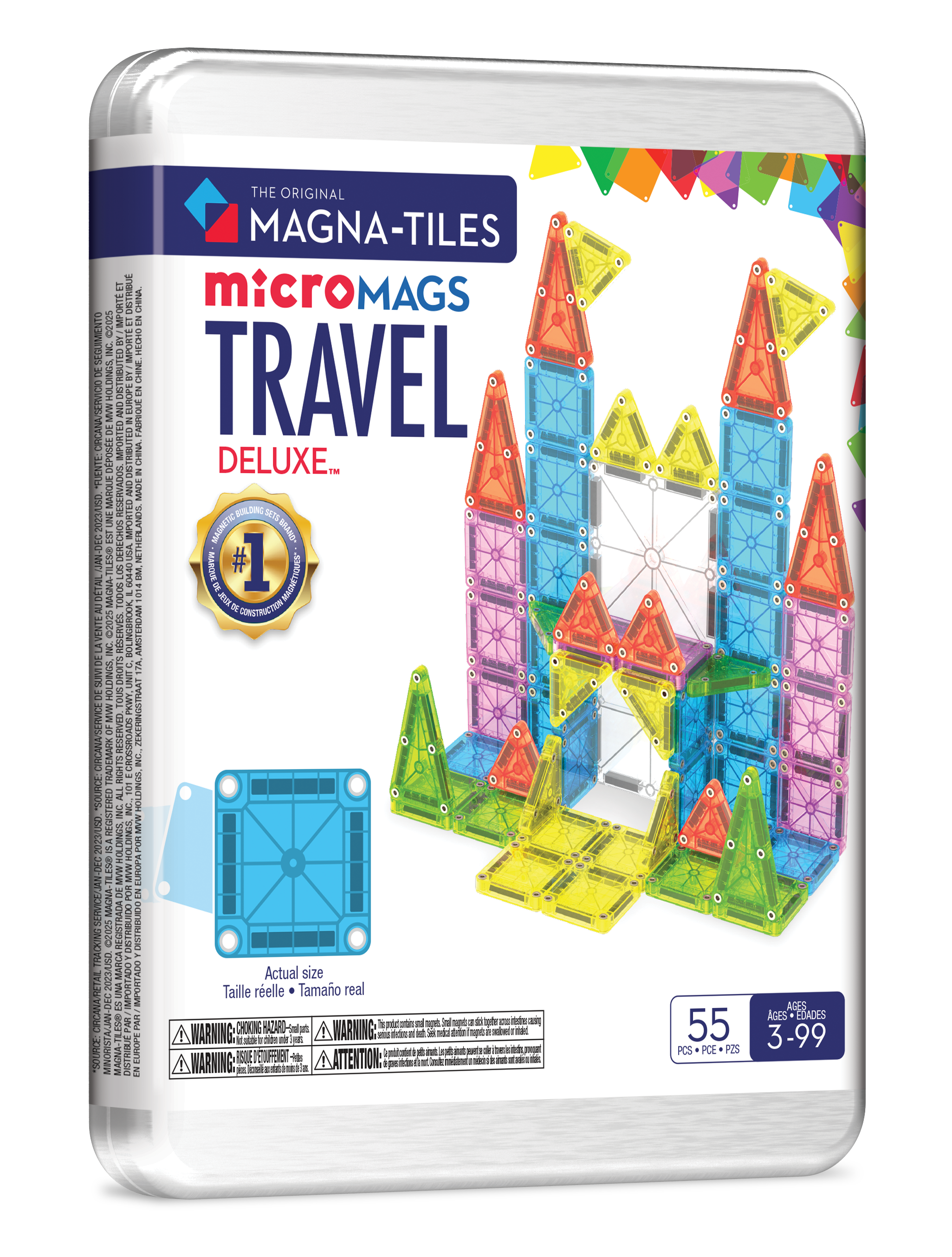 Magna-Tiles Travel Set Deluxe 55-Piece Set