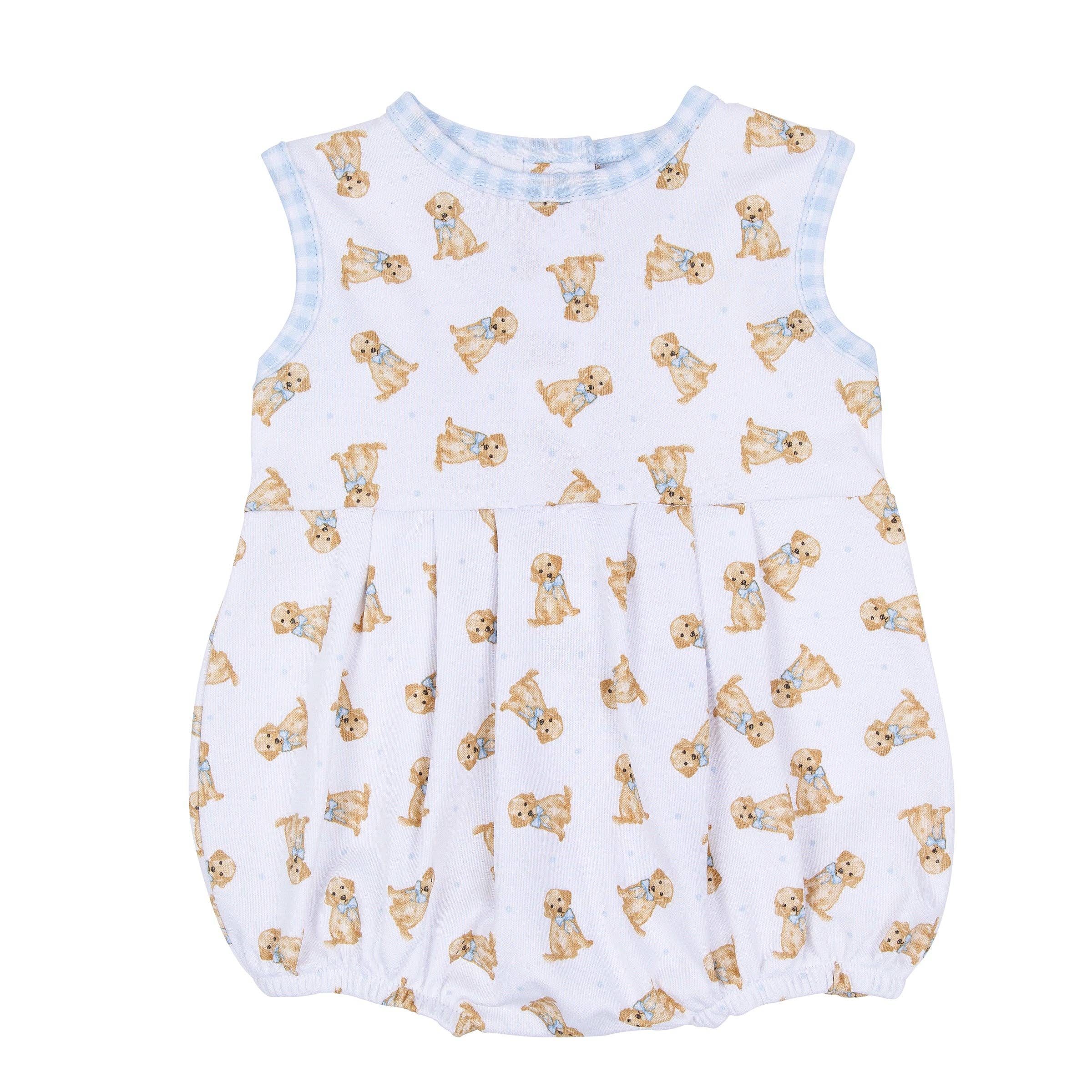 Sweet Golden Print Bubble - Light Blue