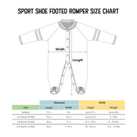 Arkansas State Red Wolves Sports Shoe Footed Romper