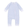 Precious Pumpkins Print Zip Playsuit - Light Blue