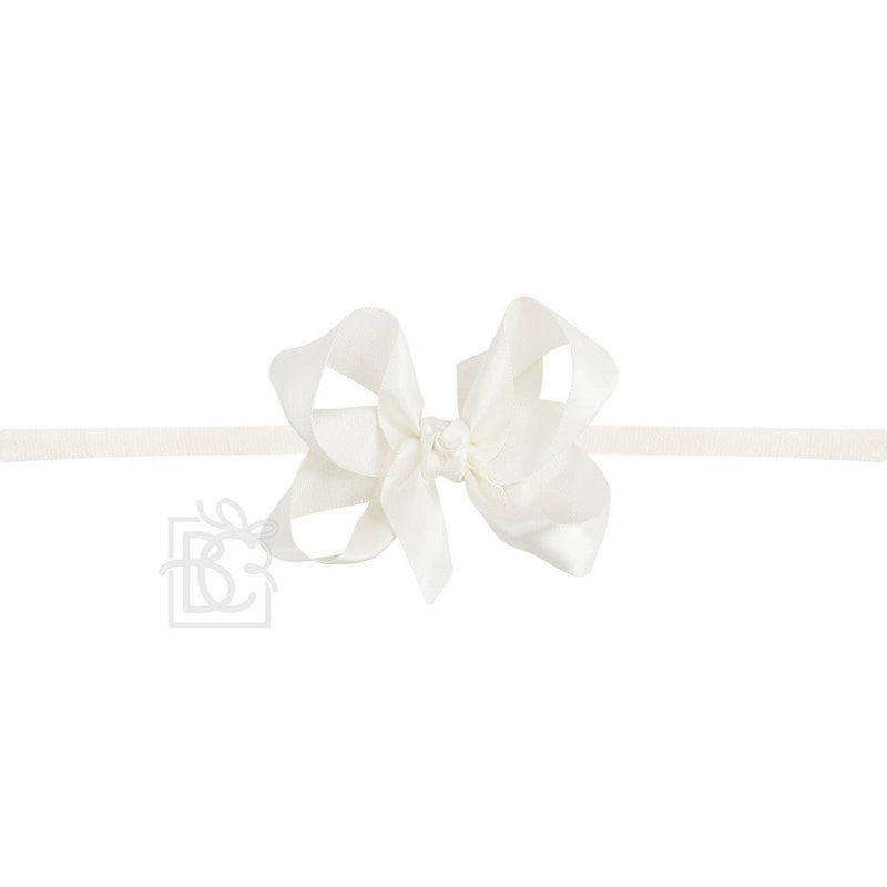 Satin Bow with Pantyhose Headband